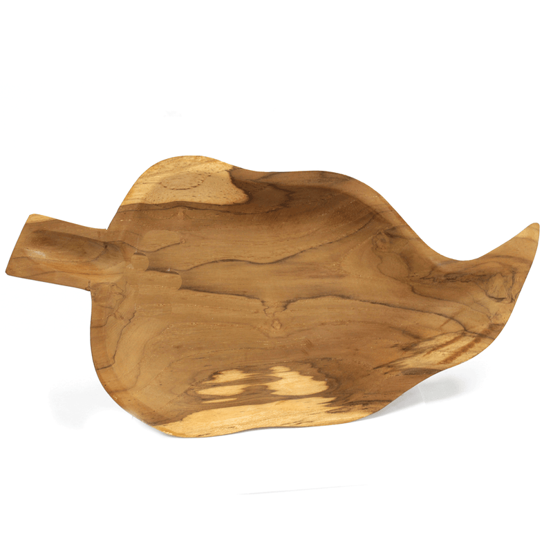 Teak Leaf Shaped Bowl - aprox 32cm product image