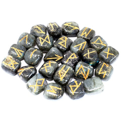 Runes Stone Set in Pouch - Labradorite product image 2