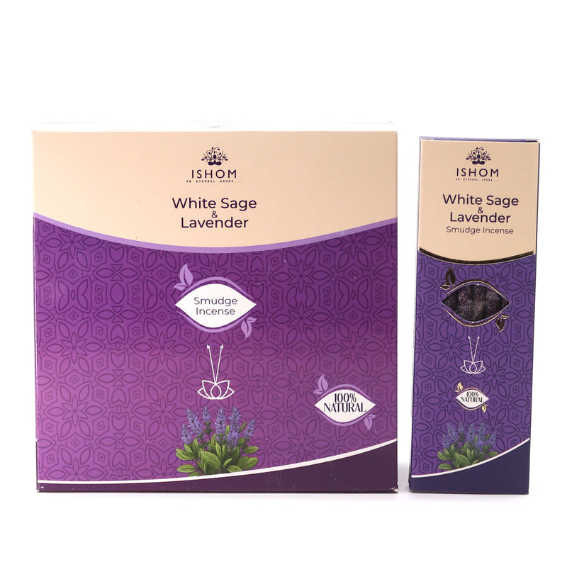 Ishom Smudge Incense - White Sage & Lavender product image
