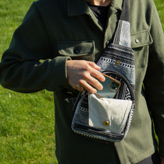 Nomad Sari Jacquard Natural Cross Bag - Urban Caravan product image 9