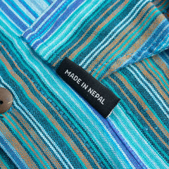 Nomad Sari Grandad Shirt - Turquoise - Medium product image 10