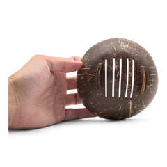 Natural Coconut Soap Dish - Round - 11cm product image 3