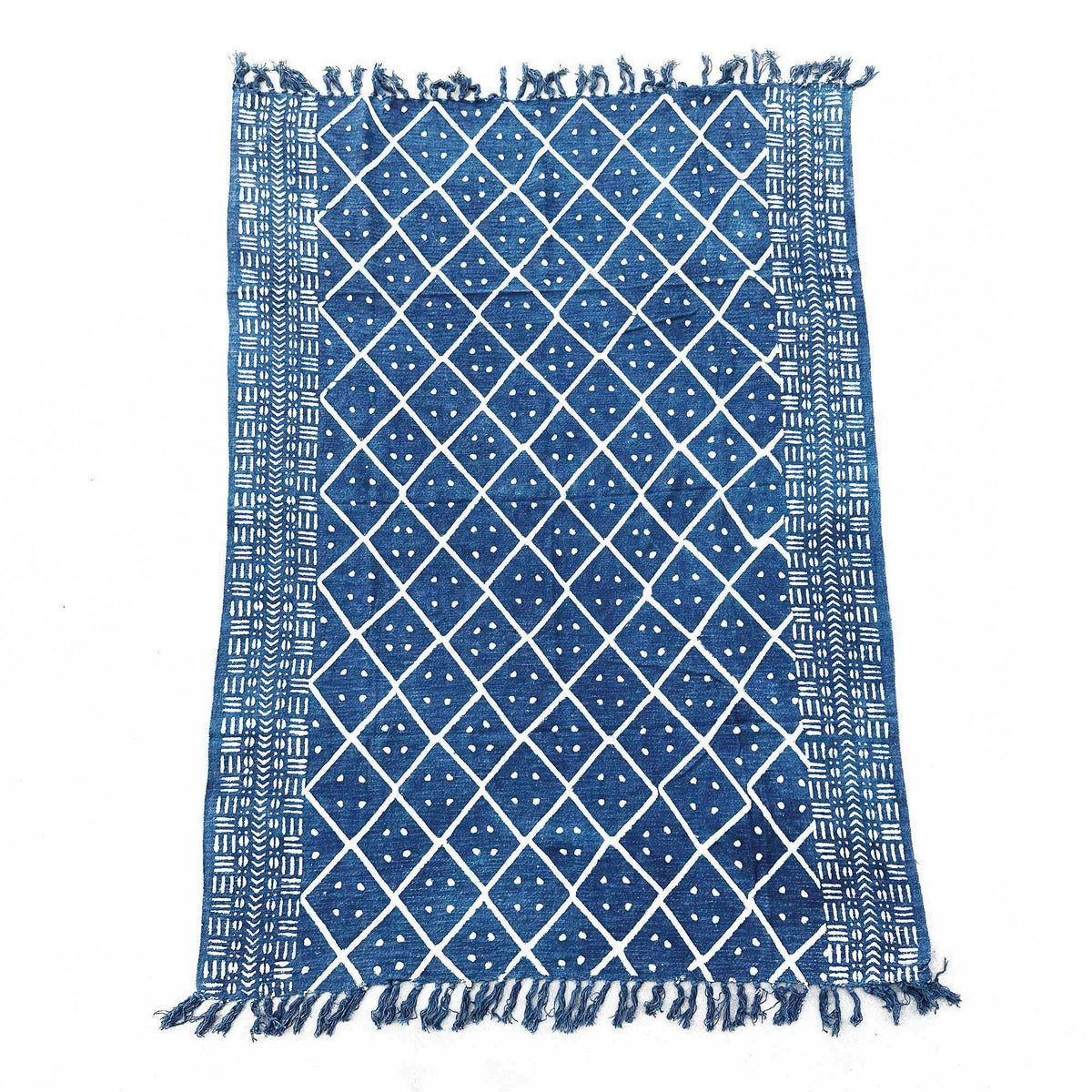 Handmade Indigo Throw - 170x120cm - Midnight Heerak product image 4
