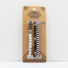 Mens Premium Bracelet Sets - City Slicker Blacks (asst) product image 4