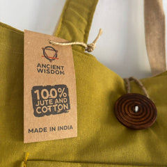 Jute & Cotton Reversible Big Bag - Pistachio product image 2