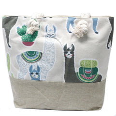 Rope Handle Bag - Llamas product image