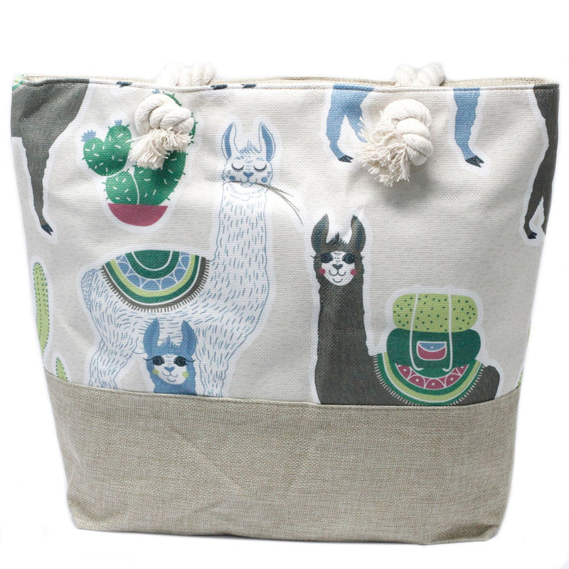 Rope Handle Bag - Llamas product image