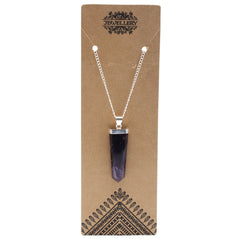 Gemstone Flat Pencil Pendant - Amethyst product image 3