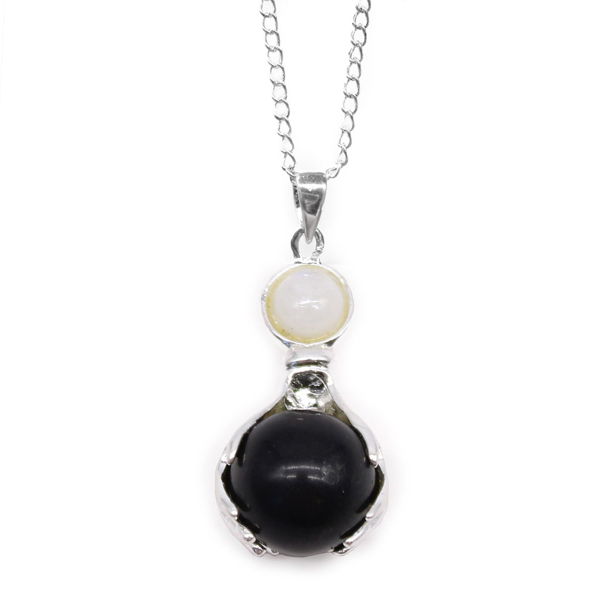 Gemstone Healing Hands Pendant - Black Agate product image 2