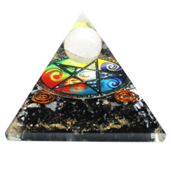 Orgonite Pyramid - Midnight Pentagon - 70mm product image 3