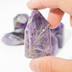 Gemstone Points approx 6cm (0.5KG) - African Amethyst (approx 8 pieces) product image 4