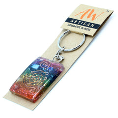Orgonite Power Keyring - Home Protect Copper and Chakra product image