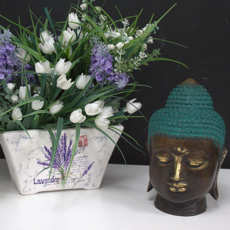 Large Classic Brass Buddha Head product image