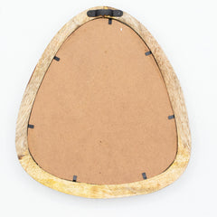 Set of 3 Pebble Shaped Mirrors - Light Wood Finish product image 4
