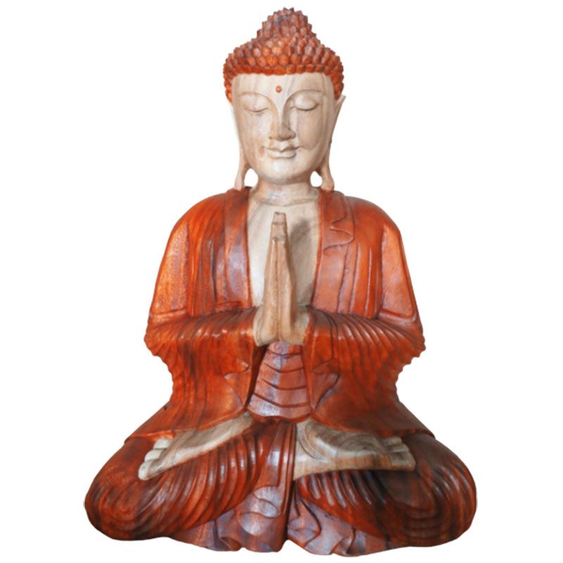 Hand Carved Buddha Statue - 60cm Welcome product image