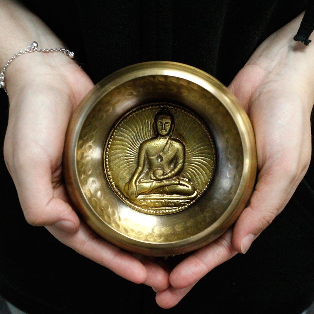 Medicine Buddha Singing Bowl Set 10cm (min 500gm) product image 4