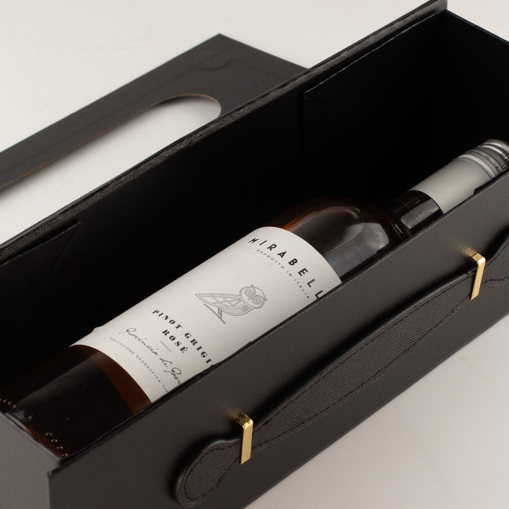 Flat Pack Gift Box - Wine Box Shape (33.5x10x10.5cm) - Black - product image 4