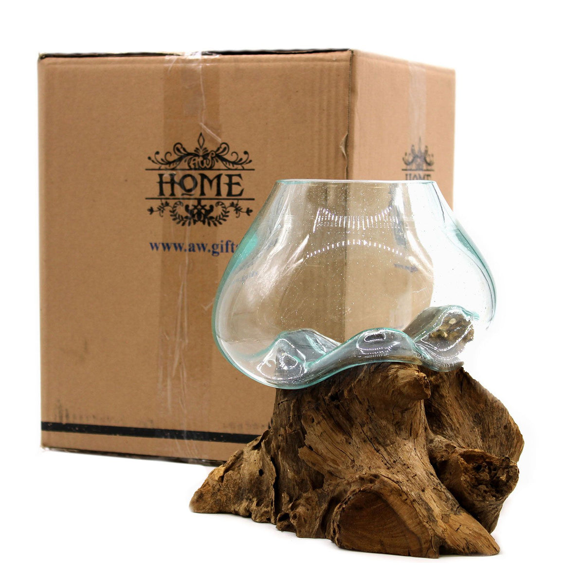 Molten Glass on Wood - Large Bowl product image