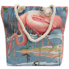 Rope Handle Bag - Pink Flamingo product image 2