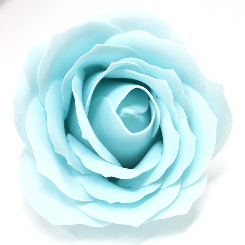 Craft Soap Flowers - Lrg Rose - Baby Blue product image