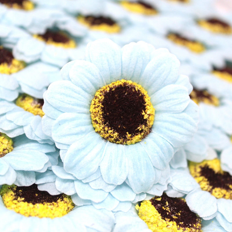 Craft Soap Flowers - Sml Sunflower - Blue product image
