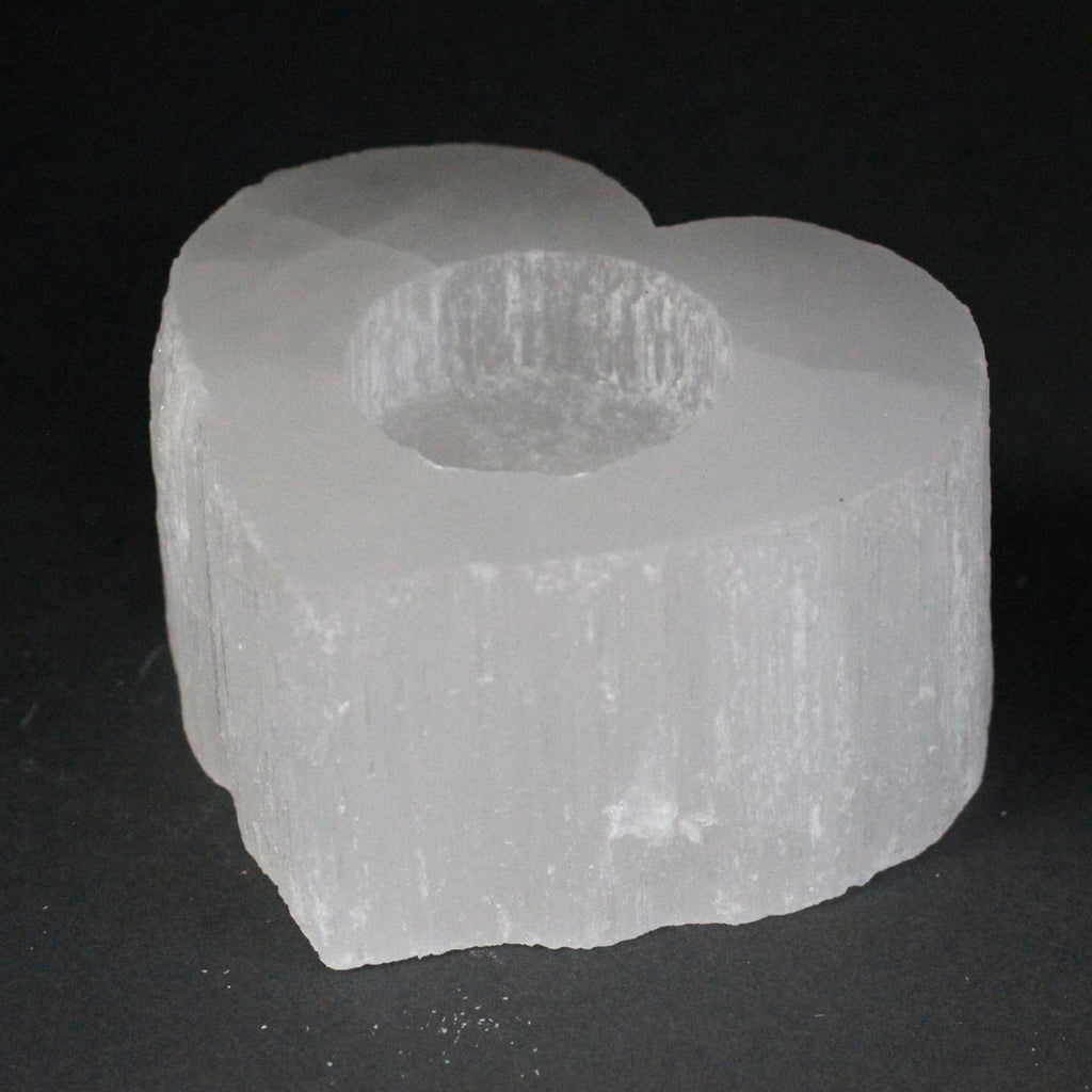 Selenite Heart Candle Holder product image