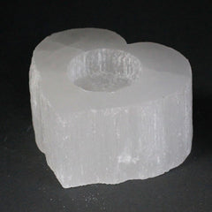 Selenite Heart Candle Holder product image