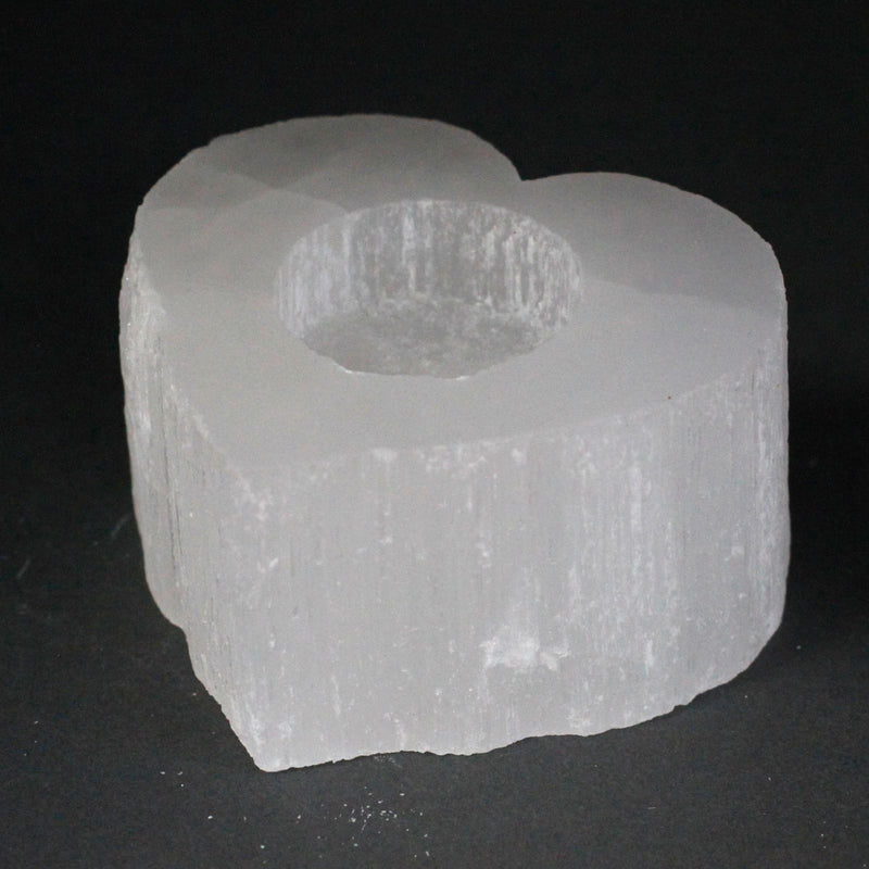 Selenite Heart Candle Holder product image