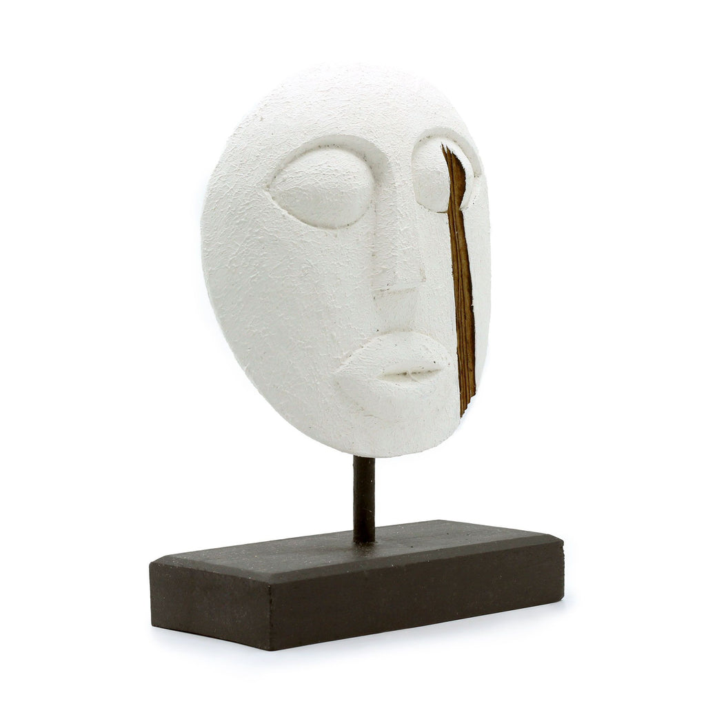 Timor Tribal Decorative Mask - White 27x20cm product image 7