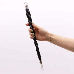 Extra Large Twisted Wood and Rock Quartz Wand product image 2