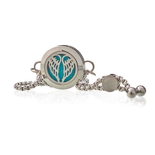 Aromatherapy Jewellery Chain Bracelet - Angel Wings - 20mm product image