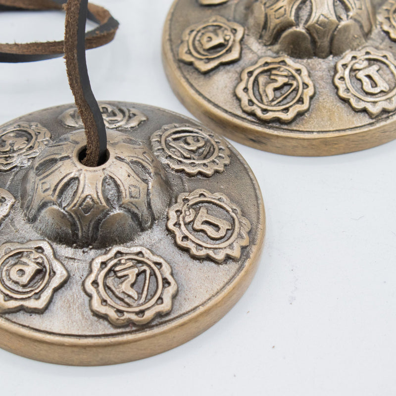 Premium Brass Tibetan Tingsha - Seven Chakra - approx 7cm (255gm) product image