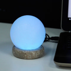 Quality USB Ball WHITE Salt Lamp - 9 cm (multi) product image 3