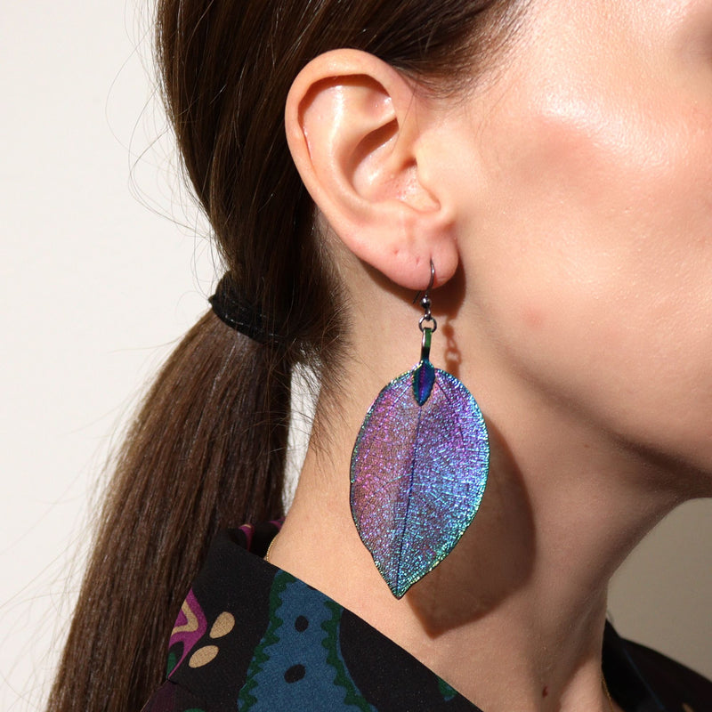 Earrings - Bravery Leaf - Multicoloured product image