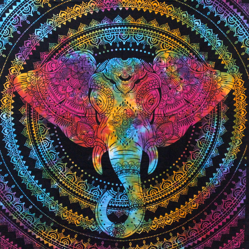 Double Cotton Bedspread + Wall Hanging - Elephant Head product image
