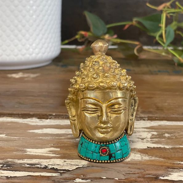 Brass Buddha Figure - Med Head - 8 cm product image 5