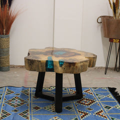 Tamarind and Resin Coffee Table - Aqua product image 5