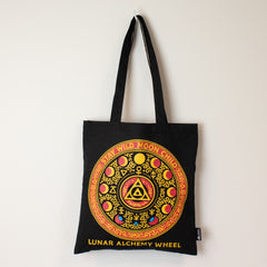 Iconic Classic Tote Bag - Luna Alchemy Wheel - Black 6oz product image 2