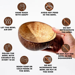 Small Natural Coconut Bowl product image 5