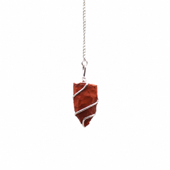 Raw Gemstone Pendulum - Red Jasper product image 3