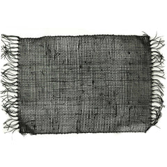 Seagrass Fringe Natural Placemat - Black product image 2