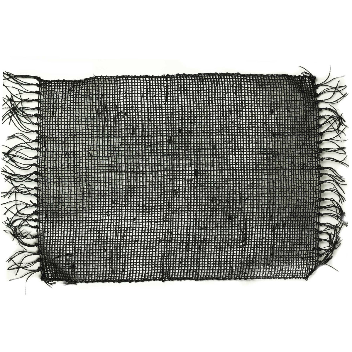 Seagrass Fringe Natural Placemat - Black product image 2