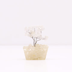Mini Gemstone Tree On Orgonite Base - Rock Quartz (15 stones) product image 3