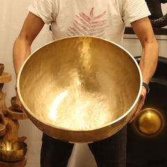 Plain - Huge Vibrational Feet Standing Bowl - 50x20cm - 10.7kg product image 14