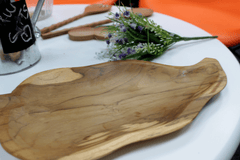 Teak Leaf Shaped Bowl - aprox 32cm product image 4