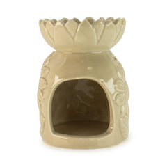 Ceramic Sunflower Oil Burner - Pastel Beige product image