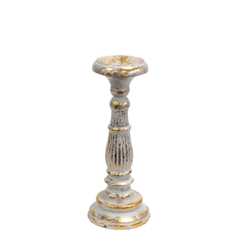 Small Candle Stand - White Gold product image