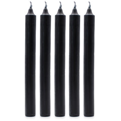 Solid Colour Dinner Candle Set - Pack of 21 - Rustic Black product image 2