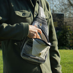 Nomad Sari Jacquard Natural Cross Bag - Urban Caravan product image 4
