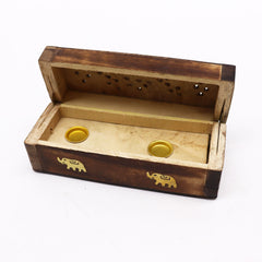 Incense Cone Smoke Box 6" - Mango Wood product image 2